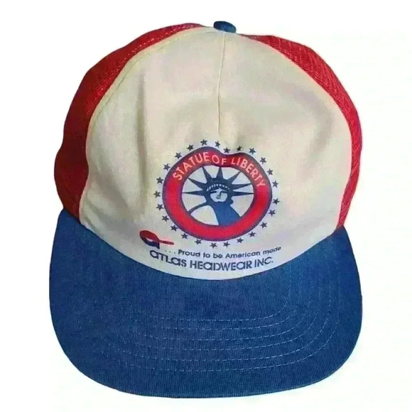Atlas Other - Vintage New York City Hat Statue of Liberty trucker Mesh Back made in USA